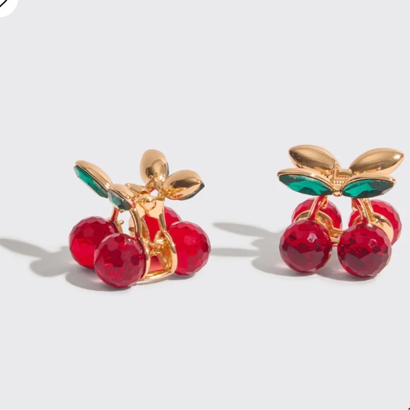 Kitsch Cherry Rhinestone Claw Clips - Picture 3 of 5